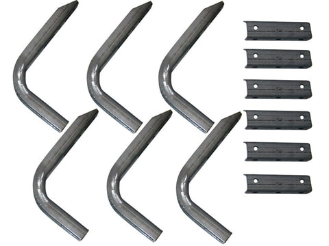 Lund 10-12 Chevy Colorado Ext. Cab EZ Running Board Mounting Bracket Kit - Brite - 300042
