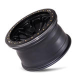Dirty Life 9303 DT-1 17x9 / 8x170 BP / -12mm Offset / 130.8mm Hub Matte Black Wheel- Beadlock - 9303-7970MB