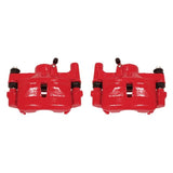 Power Stop 90-91 Lexus ES250 Rear Red Calipers w/Brackets - Pair - S1202