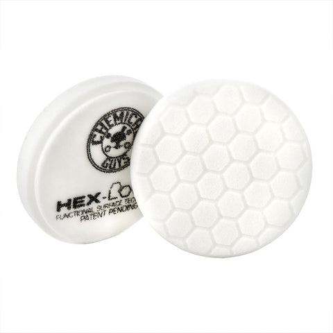 Chemical Guys Hex-Logic Self-Centered Light-Medium Polishing Pad - White - 4in - BUFX_104HEX4