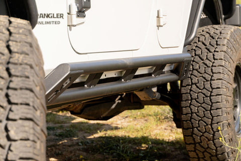 DV8 Offroad 2007-2018 Jeep Wrangler JK 4-Door Rock Sliders - SRJK-07