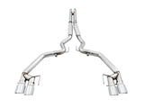 AWE Tuning 2018+ Ford Mustang GT (S550) Cat-Back Exhaust - Track Edition (Quad Chrome Silver Tips) - 3020-42064