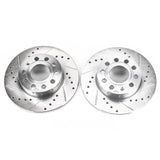 Power Stop 2008 Audi A3 Rear Evolution Drilled & Slotted Rotors - Pair - EBR1069XPR