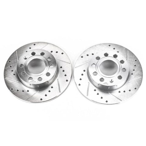 Power Stop 2008 Audi A3 Rear Evolution Drilled & Slotted Rotors - Pair - EBR1069XPR