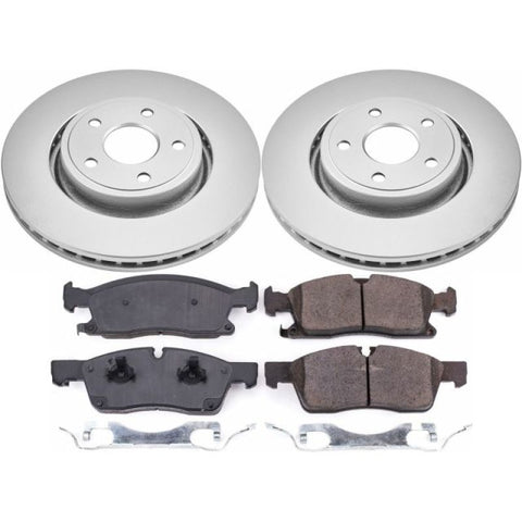 Power Stop 16-19 Jeep Grand Cherokee Front Z17 Evolution Geomet Coated Brake Kit - CRK7133