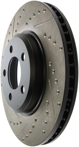 StopTech 05-13 Chrysler300/300C / 09-12 Dodge Challenger Front Right Drilled & Slotted Rotor - 127.63059R