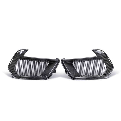Anderson Composites 21-22 Ford Mustang Mach 1 Carbon Fiber Air Duct Bezels - AC-ADB21FDMUM1