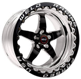 Weld S71 17x10.5 / 5x4.5 BP / 5.7in. BS Black Wheel (High Pad) - Black Single Beadlock MT - 71HB7105A57F