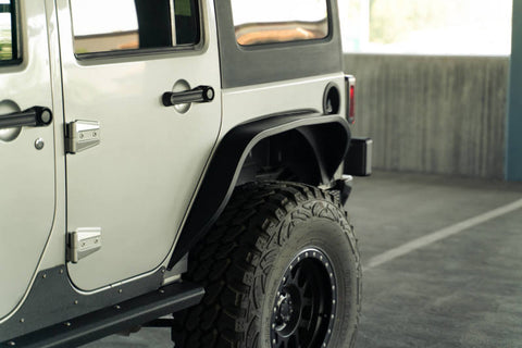 DV8 Offroad 07-18 Jeep Wrangler JK Slim Fender Flares - FDJK-07
