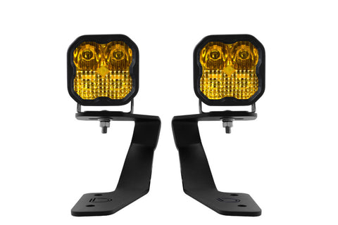 Diode Dynamics 18-21 Subaru Crosstrek Sport SS3 LED Ditch Light Kit - Yellow Combo - DD6559
