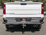 aFe Gemini XV 3in 304 SS Cat-Back Exhaust w/ Cutout 19-21 GM Silverado/Sierra 1500 V8- w/ Black Tips - 49-34139-P