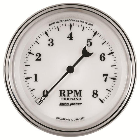 AutoMeter Gauge Water Temp 2-1/16in. 250 Deg. F Elec Old Tyme White II - 1237