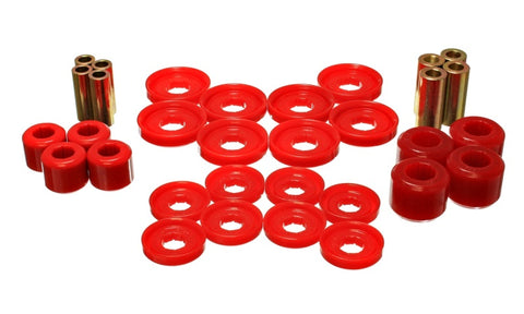 Energy Suspension 03-09 Dodge RAM 1500/2500/3500 Pickup Red Front End Control Arm Bushing Set - 5.3142R