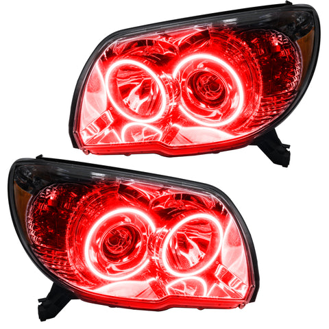 Oracle Lighting 06-09 Toyota 4-Runner Sport Pre-Assembled LED Halo Headlights -Red - 7090-003