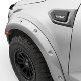 EGR 19-22 Ford Ranger Painted To Code Ingot Traditional Bolt-On Look Fender Flares Silver Set Of 4 - 793554-UX