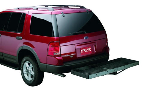 Lund Universal 20in X 60in Basic Cargo Carrier For 2in Hitches - Black - 601010