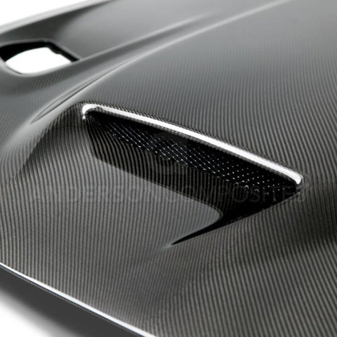 Anderson Composites 15-16 Dodge Challenger Hellcat Carbon Fiber Hood - AC-HD15DGCHHC-OE