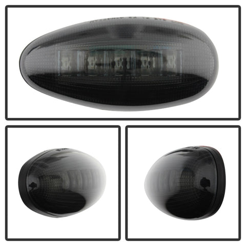 xTune Chevy Silverado 99-13 Dually 2 Red LED Amber LED Side Fender Lights Smoke ACC-LED-GMD99-SL-SM - 9924682