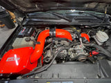 Wehrli 2004.5-2005 Chevrolet LLY Duramax 4in Intake Kit with Air Box Stage 2 - Chevy Orange - WCF100301-CRO