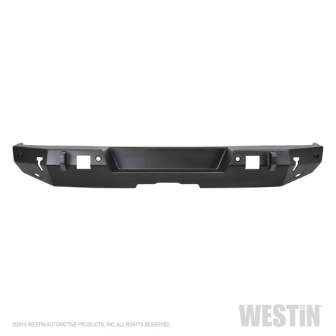 Westin 18-19 Jeep Wrangler JL WJ2 Rear Bumper w/  Sensors (Excl. Wrangler JK) - Textured Black - 59-82045