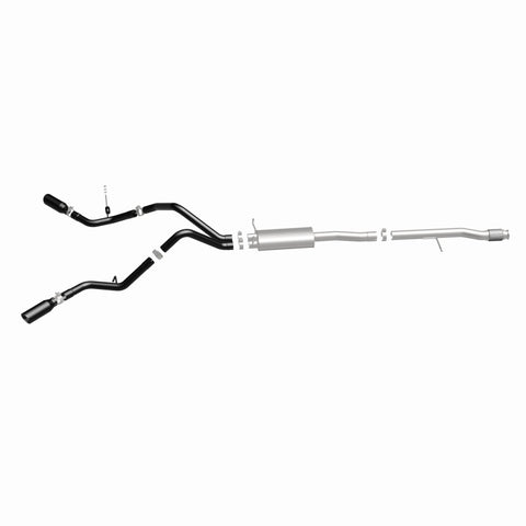 MagnaFlow SYS Cat-Back 3.5in Black Dual Split Rear Tips 14-15 Chevy Silverado/GMC Sierra 4.3L-5.3L - 15360