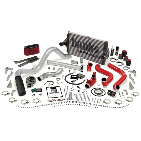 Banks Power 95.5-97 Ford 7.3L Auto PowerPack System - SS Single Exhaust w/ Black Tip - 48561-B