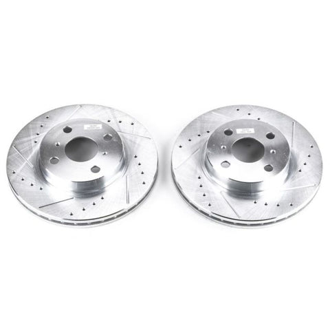 Power Stop 98-02 Chevrolet Prizm Front Evolution Drilled & Slotted Rotors - Pair - JBR741XPR