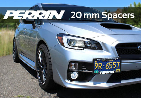PERRIN 15-26 Subaru WRX / 05-21 STI 20mm Wheel Spacers 5x114.3 56mm CB - Pair - PSP-WHL-020BK