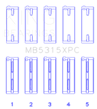King 1992+ Mitsubishi 4G63/4G64 EVO I-IV (Size 0.25) Coated Performance Main Bearing Set - MB5315XPC0.25