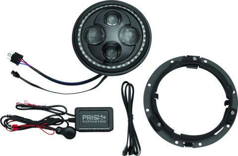 Kuryakyn Orbit Prism 7inch LED Headlight V2 - 2478