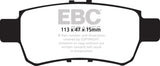 EBC 05-10 Honda Odyssey 3.5 Yellowstuff Rear Brake Pads - DP41744R