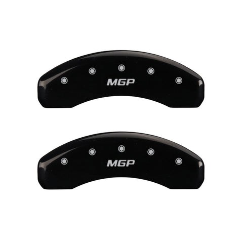 MGP Rear set 2 Caliper Covers Engraved Rear MGP Black finish silver ch - 25049RMGPBK