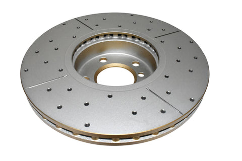 DBA 07-10 BMW X5 xDrive30i Front Drilled & Slotted Street Series Rotor - DBA2874X