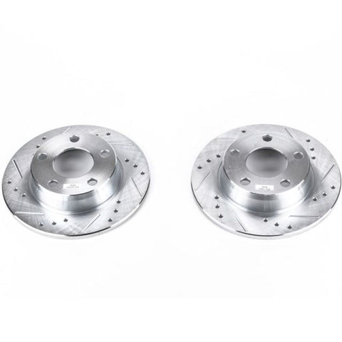 Power Stop 98-04 Audi A6 Quattro Rear Evolution Drilled & Slotted Rotors - Pair - EBR658XPR