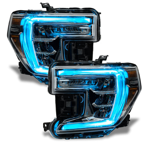 Oracle 19-21 GMC Sierra 1500 RGB+W Headlight DRL Upgrade Kit - ColorSHIFT w/o Controller - 1287-334