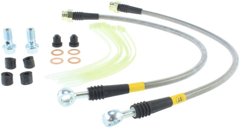 StopTech 11-14 Jeep Grand Cherokee (all) Stainless Steel Front Brake Lines - 950.58001