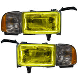 Oracle 94-02 Dodge Ram Pre-Assembled Halo Headlights - ColorSHIFT w/o Controller - 8167-334