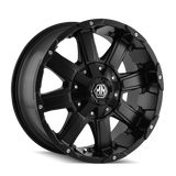 Mayhem 8030 Chaos 18x9 / 5x150 BP / 18mm Offset / 110mm Hub Matte Black Wheel - 8030-8997MB