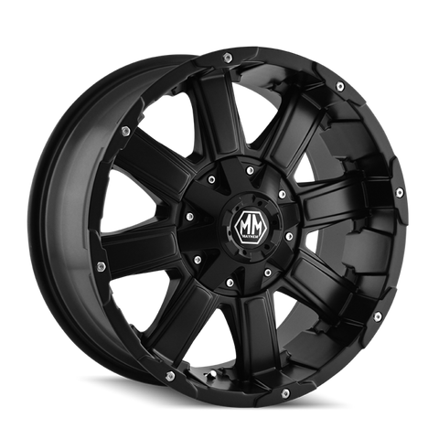 Mayhem 8030 Chaos 18x9 / 5x150 BP / 18mm Offset / 110mm Hub Matte Black Wheel - 8030-8997MB