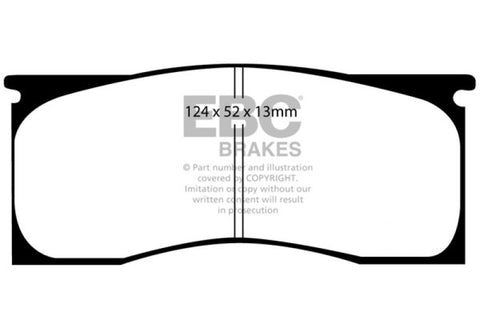 EBC 65-69 Dodge Dart 2.8 Redstuff Front Brake Pads - DP31157C