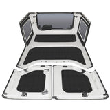 DEI 11-18 Jeep Wrangler JK 4-Door Boom Mat Complete Headliner Kit - 6 Piece - Black - 50290