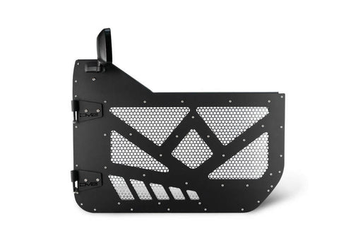 DV8 18-22 Jeep 4 Door JL/JT Aluminum Half Doors with Perforated Mesh Front - HDJL-01F
