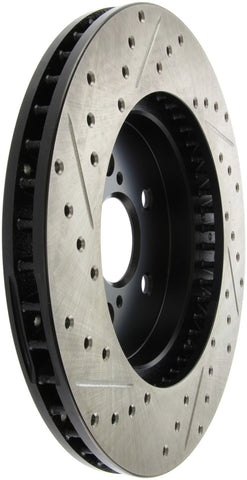 StopTech 04 Lexus RX330 SportStop Slotted & Drilled Left Rear Rotor - 127.44130L