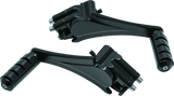 Kuryakyn Adjustable Passenger Pegs With Small ISO Pegs Black - 7059