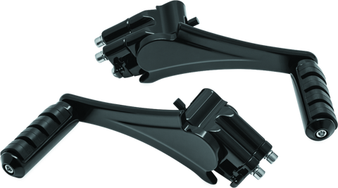 Kuryakyn Adjustable Passenger Pegs With Small ISO Pegs Black - 7059