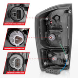 ANZO 2016-2017 Toyota Tacoma LED Taillights Smoke - 311282