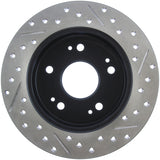 StopTech 06-09 Honda Civic Ex/Si Slotted & Drilled Right Rear Rotor - 127.40040R
