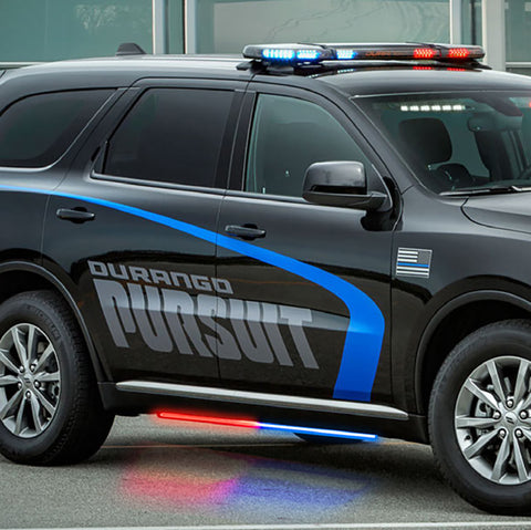 Putco 11-23 Dodge Durango Blade Rocker Kits Sideliners - Red & White w/ White Override - 901201460