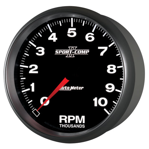 Autometer Sport-Comp II 5 inch 0-10000 RPM In Dash Tachometer - 3698