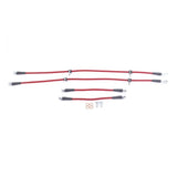 Power Stop 92-95 Honda Civic Front & Rear SS Braided Brake Hose Kit - BH00055
